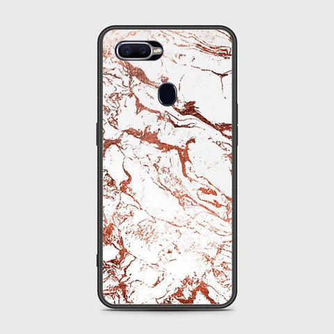 Oppo F9 / F9 Pro Cover - White Marble Series 2 - HQ Ultra Shine Premium Infinity Glass Soft Silicon Borders Case