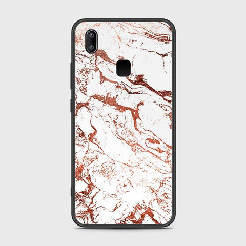 Vivo Y91 Cover - White Marble Series 2 - HQ Ultra Shine Premium Infinity Glass Soft Silicon Borders Case