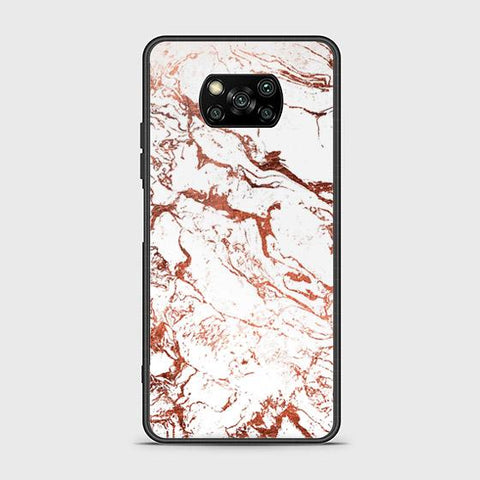 Xiaomi Poco X3 Pro Cover - White Marble Series 2 - HQ Ultra Shine Premium Infinity Glass Soft Silicon Borders Case