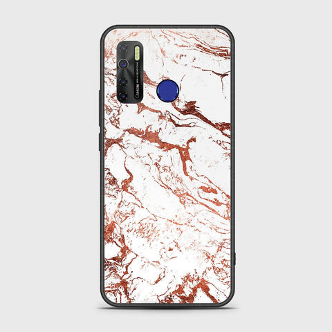 Infinix Hot 9 Pro Cover- White Marble Series 2 - HQ Ultra Shine Premium Infinity Glass Soft Silicon Borders Case