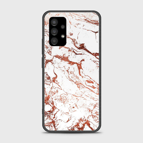 Samsung Galaxy A73 5G Cover- White Marble Series 2 - HQ Ultra Shine Premium Infinity Glass Soft Silicon Borders Case