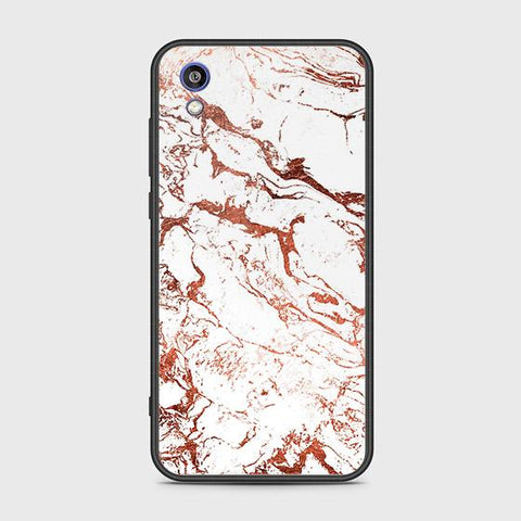 Honor 8S 2020 Cover - White Marble Series 2 - HQ Ultra Shine Premium Infinity Glass Soft Silicon Borders Case