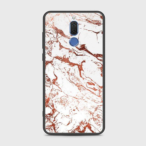 Huawei Mate 10 Lite Cover - White Marble Series 2 - HQ Ultra Shine Premium Infinity Glass Soft Silicon Borders Case