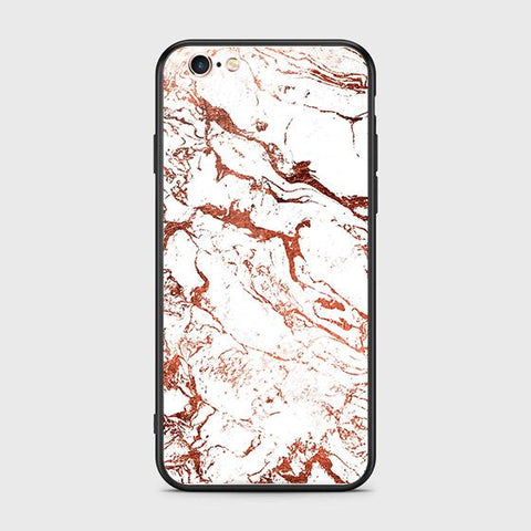 iPhone 6s Plus / 6 Plus Cover - White Marble Series 2 - HQ Ultra Shine Premium Infinity Glass Soft Silicon Borders Case