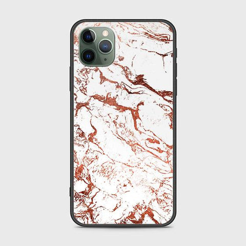 iPhone 11 Pro Cover - White Marble Series 2 - HQ Ultra Shine Premium Infinity Glass Soft Silicon Borders Case