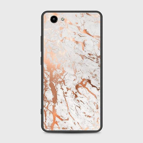 Vivo Y71 Cover - White Marble Series 2 - HQ Ultra Shine Premium Infinity Glass Soft Silicon Borders Case