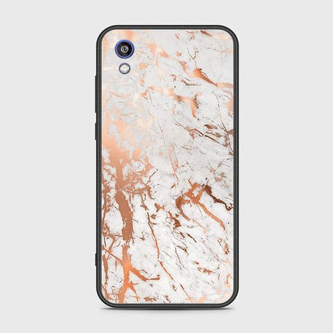 Honor 8S 2020 Cover - White Marble Series 2 - HQ Ultra Shine Premium Infinity Glass Soft Silicon Borders Case