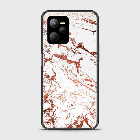 Realme Q5 Cover- White Marble Series 2 - HQ Ultra Shine Premium Infinity Glass Soft Silicon Borders Case