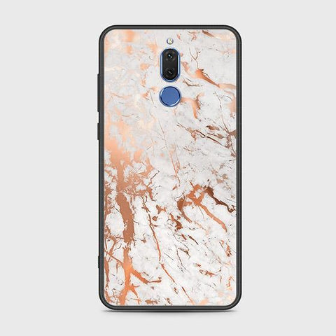 Huawei Mate 10 Lite Cover - White Marble Series 2 - HQ Ultra Shine Premium Infinity Glass Soft Silicon Borders Case