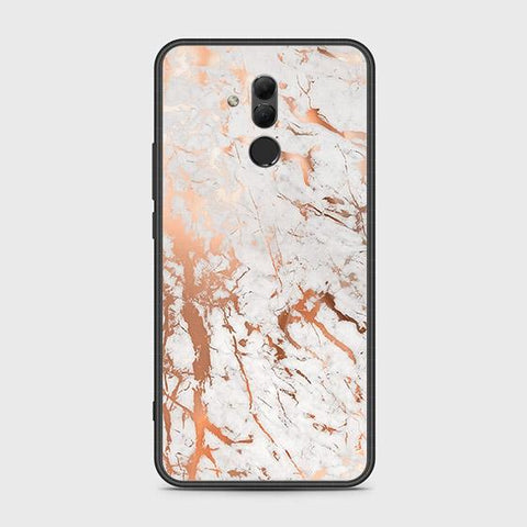 Huawei Mate 20 Lite Cover - White Marble Series 2 - HQ Ultra Shine Premium Infinity Glass Soft Silicon Borders Case