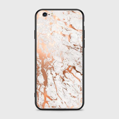 iPhone 6s Plus / 6 Plus Cover - White Marble Series 2 - HQ Ultra Shine Premium Infinity Glass Soft Silicon Borders Case