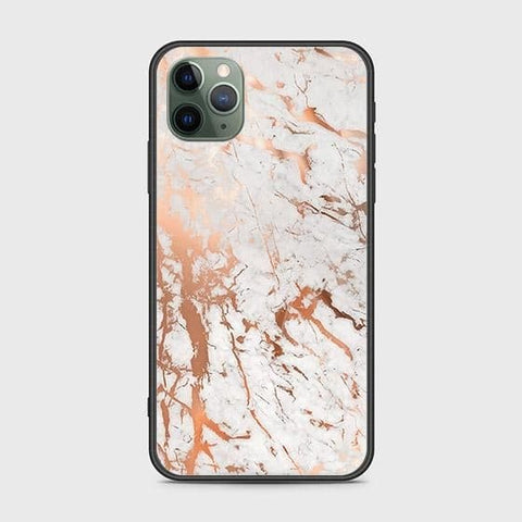 iPhone 11 Pro Cover - White Marble Series 2 - HQ Ultra Shine Premium Infinity Glass Soft Silicon Borders Case