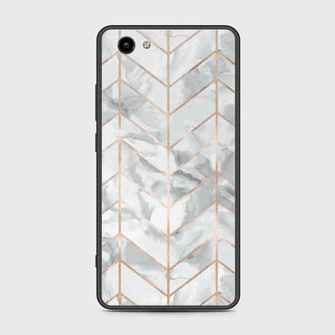 Vivo Y71 Cover - White Marble Series 2 - HQ Ultra Shine Premium Infinity Glass Soft Silicon Borders Case