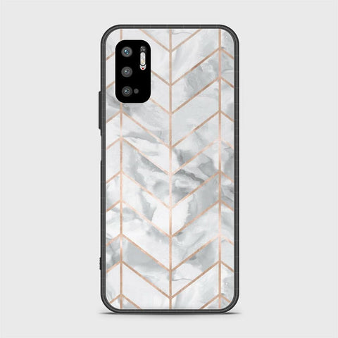 Xiaomi Redmi Note 10 5G Cover - White Marble Series 2 - HQ Ultra Shine Premium Infinity Glass Soft Silicon Borders Case