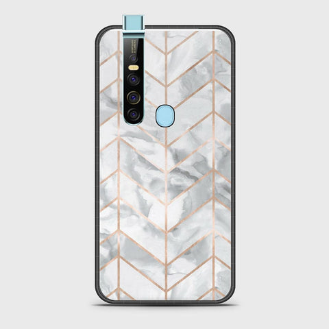 Tecno Camon 15 Pro Cover- White Marble Series 2 - HQ Ultra Shine Premium Infinity Glass Soft Silicon Borders Case