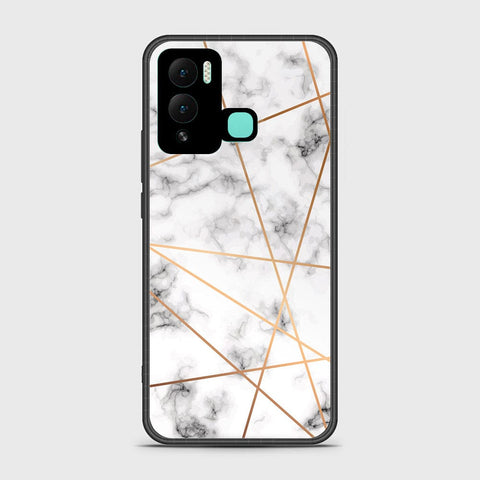 Infinix Hot 12 Play Cover- White Marble Series 2 - HQ Ultra Shine Premium Infinity Glass Soft Silicon Borders Case