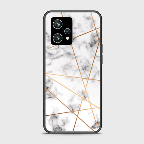 Realme 9 4G Cover- White Marble Series 2 - HQ Ultra Shine Premium Infinity Glass Soft Silicon Borders Case