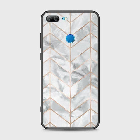 Huawei Honor 9 Lite Cover - White Marble Series 2 - HQ Ultra Shine Premium Infinity Glass Soft Silicon Borders Case