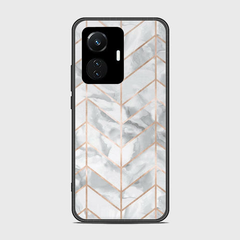 Vivo Y55 4G Cover- White Marble Series 2 - HQ Ultra Shine Premium Infinity Glass Soft Silicon Borders Case