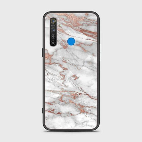 Realme 6i Cover - White Marble Series 2 - HQ Ultra Shine Premium Infinity Glass Soft Silicon Borders Case