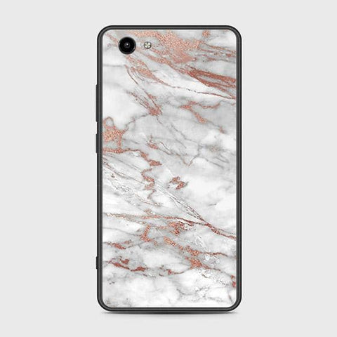 Vivo Y71 Cover - White Marble Series 2 - HQ Ultra Shine Premium Infinity Glass Soft Silicon Borders Case