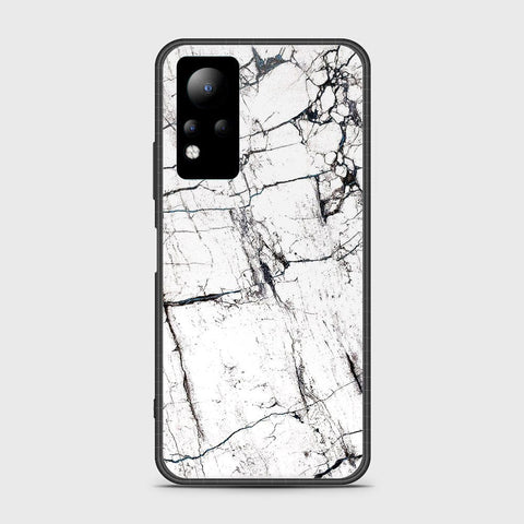 Infinix Note 11 Cover- White Marble Series 2 - HQ Ultra Shine Premium Infinity Glass Soft Silicon Borders Case