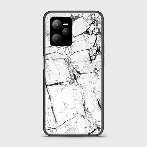 Realme Narzo 50A Prime Cover- White Marble Series 2 - HQ Ultra Shine Premium Infinity Glass Soft Silicon Borders Case