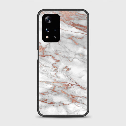 Xiaomi Poco M4 Pro 5G Cover- White Marble Series 2 - HQ Ultra Shine Premium Infinity Glass Soft Silicon Borders Case