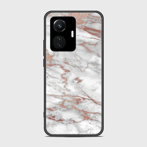 Vivo Y55 4G Cover- White Marble Series 2 - HQ Ultra Shine Premium Infinity Glass Soft Silicon Borders Case