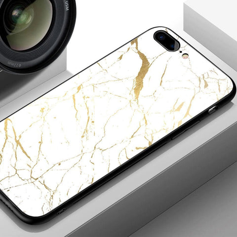 Oppo F19 Cover - White Marble Series 2 - HQ Ultra Shine Premium Infinity Glass Soft Silicon Borders Case