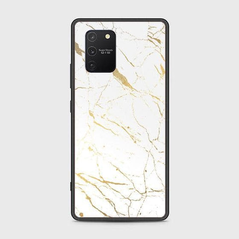 Samsung Galaxy S10 Lite Cover - White Marble Series 2 - HQ Ultra Shine Premium Infinity Glass Soft Silicon Borders Case