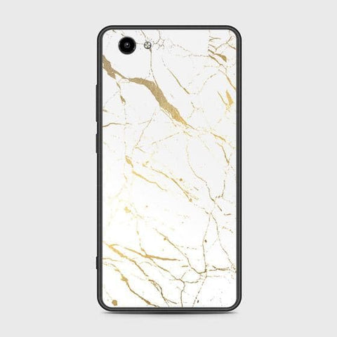 Vivo Y71 Cover - White Marble Series 2 - HQ Ultra Shine Premium Infinity Glass Soft Silicon Borders Case