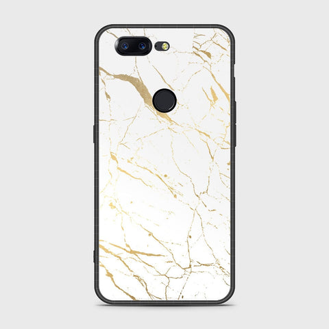 OnePlus 5T Cover- White Marble Series 2 - HQ Ultra Shine Premium Infinity Glass Soft Silicon Borders Case