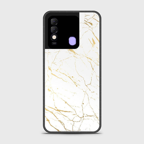 Tecno Spark 8 Cover- White Marble Series 2 - HQ Ultra Shine Premium Infinity Glass Soft Silicon Borders Case