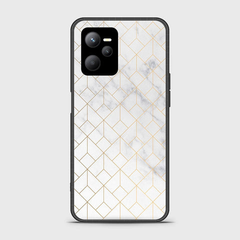 Realme 9 Pro Cover- White Marble Series 2 - HQ Ultra Shine Premium Infinity Glass Soft Silicon Borders Case