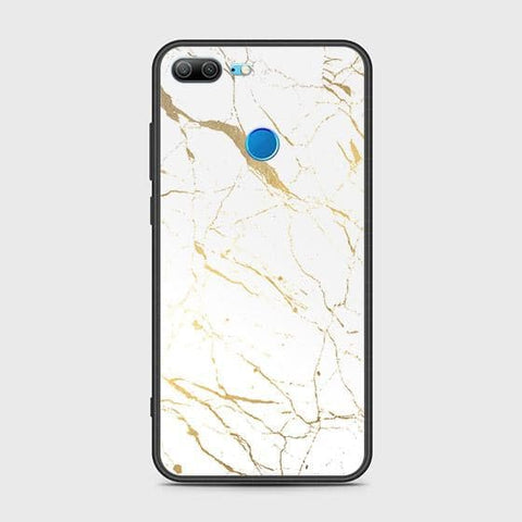 Huawei Honor 9 Lite Cover - White Marble Series 2 - HQ Ultra Shine Premium Infinity Glass Soft Silicon Borders Case