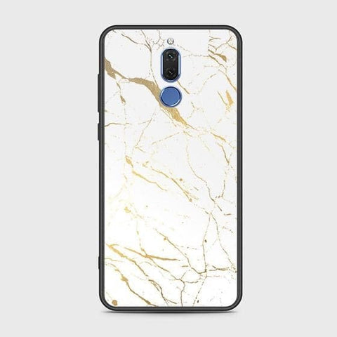 Huawei Mate 10 Lite Cover - White Marble Series 2 - HQ Ultra Shine Premium Infinity Glass Soft Silicon Borders Case