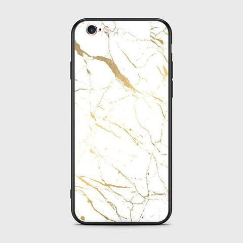 iPhone 6s Plus / 6 Plus Cover - White Marble Series 2 - HQ Ultra Shine Premium Infinity Glass Soft Silicon Borders Case