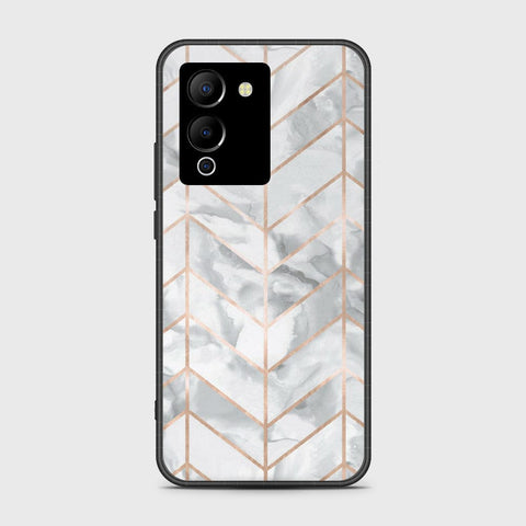 Infinix Note 12 G96 Cover- White Marble Series 2 - HQ Ultra Shine Premium Infinity Glass Soft Silicon Borders Case