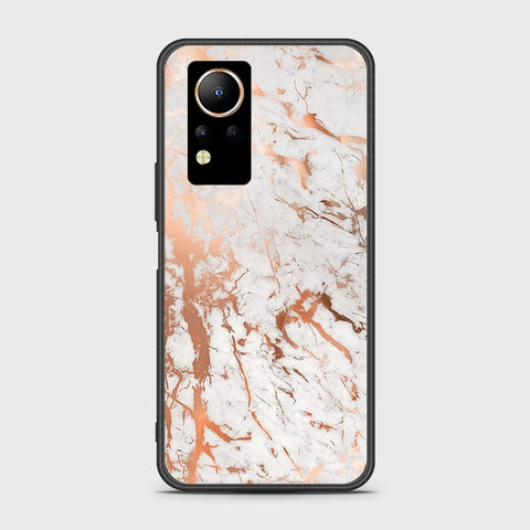 Infinix Note 12 Cover- White Marble Series 2 - HQ Ultra Shine Premium Infinity Glass Soft Silicon Borders Case