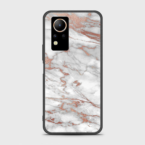 Infinix Note 12 Cover- White Marble Series 2 - HQ Ultra Shine Premium Infinity Glass Soft Silicon Borders Case