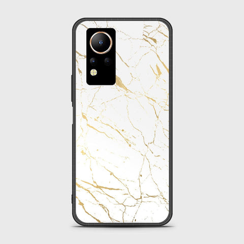 Infinix Note 12 Cover- White Marble Series 2 - HQ Ultra Shine Premium Infinity Glass Soft Silicon Borders Case