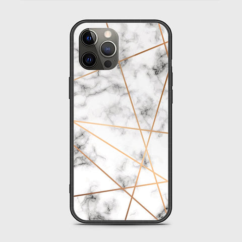 iPhone 12 Pro Max Cover - White Marble Series 2 - HQ Ultra Shine Premium Infinity Glass Soft Silicon Borders Case