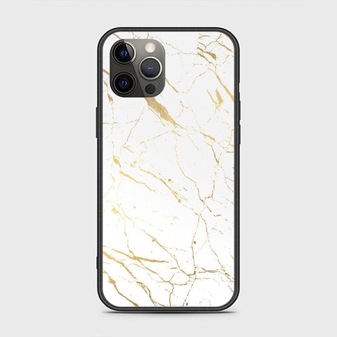 iPhone 12 Pro Max Cover - White Marble Series 2 - HQ Ultra Shine Premium Infinity Glass Soft Silicon Borders Case