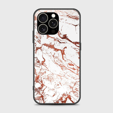 iPhone 15 Pro Cover- White Marble Series 2 - HQ Ultra Shine Premium Infinity Glass Soft Silicon Borders Case