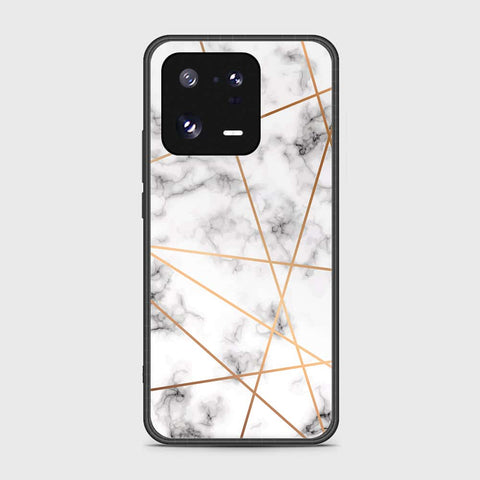 Xiaomi 13 Pro Cover- White Marble Series 2 - HQ Ultra Shine Premium Infinity Glass Soft Silicon Borders Case