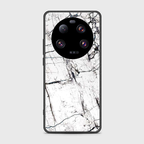 Xiaomi 13 Ultra Cover- White Marble Series 2 - HQ Ultra Shine Premium Infinity Glass Soft Silicon Borders Case