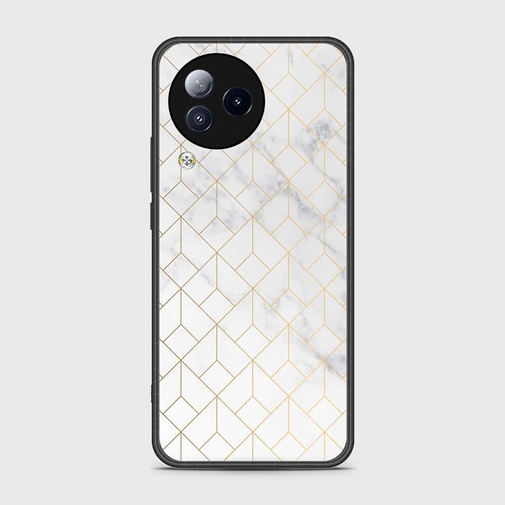 Xiaomi Civi 3 Cover- White Marble Series 2 - HQ Ultra Shine Premium Infinity Glass Soft Silicon Borders Case