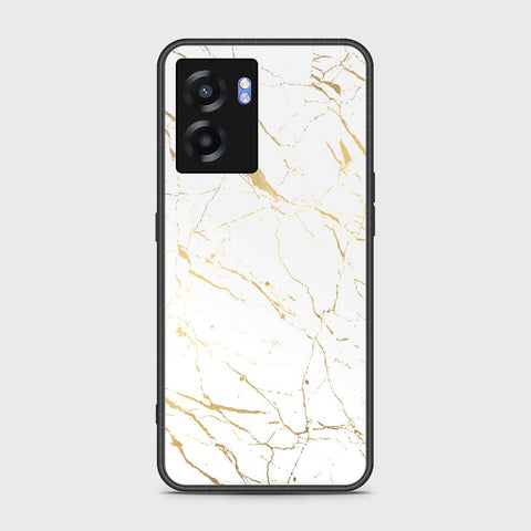 Realme V23 Cover- White Marble Series 2 - HQ Ultra Shine Premium Infinity Glass Soft Silicon Borders Case