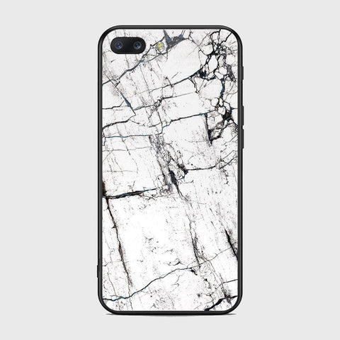 OnePlus 5 Cover- White Marble Series 2 - HQ Ultra Shine Premium Infinity Glass Soft Silicon Borders Case